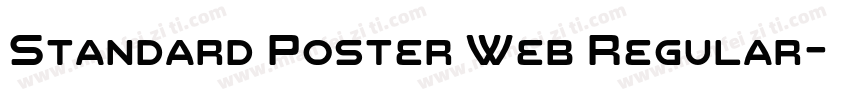 Standard Poster Web Regular字体转换